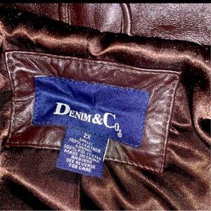 Plus size leather jacket